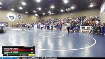 138 lbs Quarterfinal - Mashal Sharzid, Hoover vs Nicholas Yamas, Coalinga