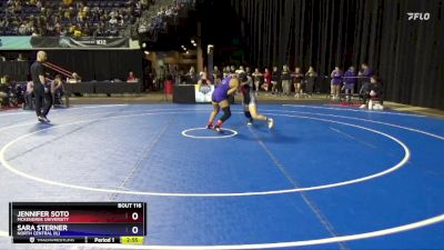 130 lbs Champ. Round 2 - Sara Sterner, North Central (IL) vs Jennifer Soto, McKendree University