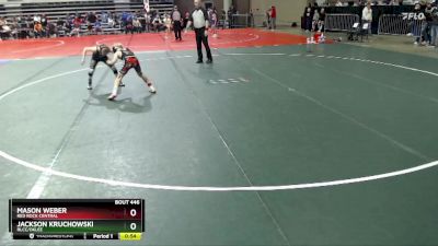 80 lbs Quarterfinal - Mason Weber, Red Rock Central vs Jackson Kruchowski, RLCC/Oklee