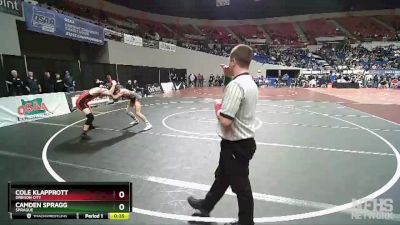 6A-132 lbs Cons. Round 3 - Camden Spragg, Sprague vs Cole Klapprott, Oregon City