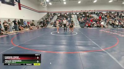 114 lbs Semifinal - Megan Edwards, Rockwall (Girls) vs Carson Crow, Dripping Springs (Girls)