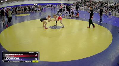 110 lbs Semifinal - Katelynn Leonard, St Helens Lions vs Lacatia Mason, The Factory Wrestling Club