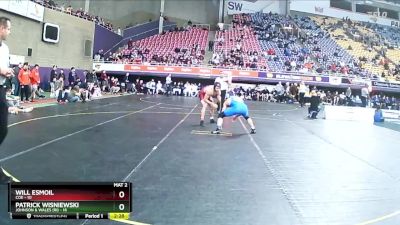 165 lbs Round 1 (16 Team) - Will Esmoil, Coe vs Patrick Wisniewski, Johnson & Wales (RI)