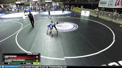 70 lbs Champ. Round 1 - Liam Roman, LAWC vs Alonzo Maldonado, California