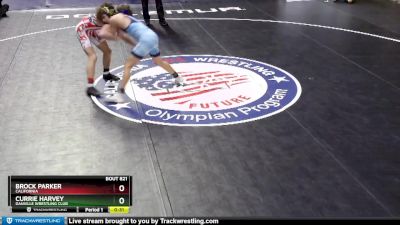 126 lbs Cons. Round 4 - Currie Harvey, Danville Wrestling Club vs Brock Parker, California