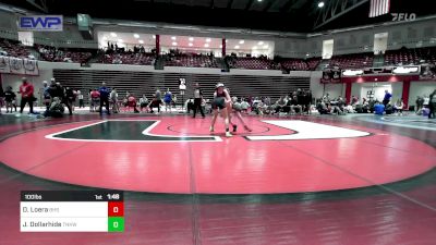 100 lbs Rr Rnd 2 - Darlene Loera, Bixby Girls HS vs Jazmin Dollarhide, Tonkawa High School Girls