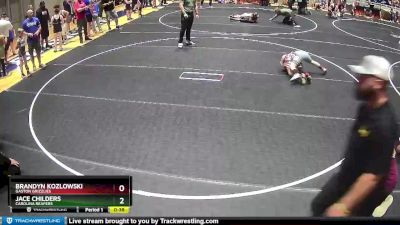 95 lbs Quarterfinal - Brandyn Kozlowski, Gaston Grizzlies vs Jace Childers, Carolina Reapers