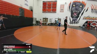 106-110 lbs Round 1 - Jonah Schulz, Cody Wrestling Club vs Sean Lowe, Powell Wrestling Club