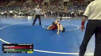 132 lbs Semis & Wb - Seamus Kelly, #1 Lisbon vs Jaron Frank, #4 Hettinger/Scranton