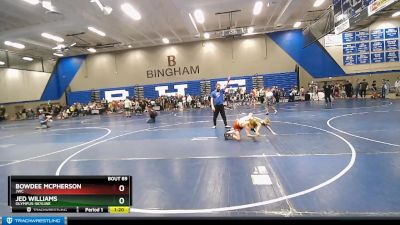 80 lbs Quarterfinal - Bowdee McPherson, JWC vs Jed Williams, Olympus-Skyline