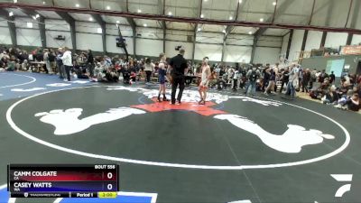 100 lbs 3rd Place Match - Camm Colgate, CA vs Casey Watts, WA