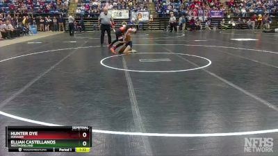 1 - 106 lbs Semifinal - Elijah Castellanos, Westmoreland vs Hunter Dye, Honaker