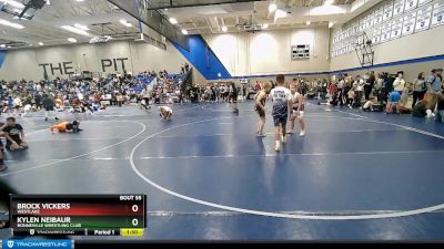 125 lbs Round 5 - Kylen Neibaur, Bonneville Wrestling Club vs Brock Vickers, Westlake