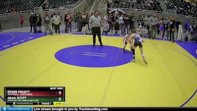 83 lbs Semifinal - Dean Scott, Pleasant Hill Wrestling Club vs Ryker Pruett, Team Bucs - North Bend
