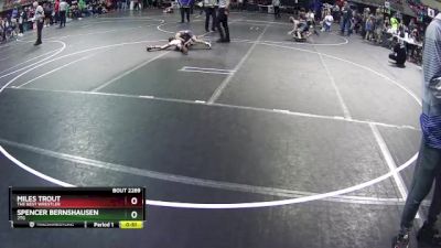 55 lbs Cons. Round 5 - Spencer Bernshausen, 2TG vs Miles Trout, The Best Wrestler