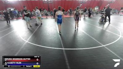 152-164 lbs Round 4 - Kimura Segerson-Hutter, WI vs Alyzabeth Hiler, MN