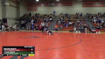 125 lbs Cons. Round 3 - Dalton Kivett, Labette Community College vs Tyler Fields, Colby Community College