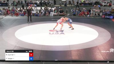 160 lbs Rnd Of 128 - Ryan Currier, Rhode Island vs Frank Volpe, New York