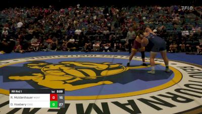 285 lbs Rr Rnd 1 - Ryan Moldenhauer, Montana State Northern vs Darrian Hoobery, Eastern Oregon University