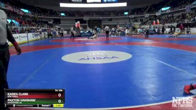 7A 106 lbs Quarterfinal - Kaden Clark, Bob Jones vs Paxton Hanshaw, Enterprise HS