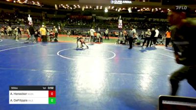 55 lbs Quarterfinal - Ash Henecker, RedNose Wrestling School vs Anthony DeFilippis, Yale Street