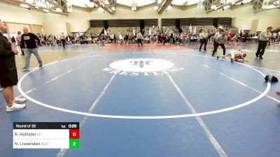 56-B lbs Round Of 32 - Rocco Hollister, Upper Perkiomen vs Nico Lissenden, Buxton (NJ)