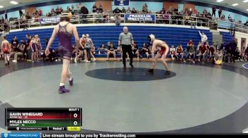 132 lbs Round 1 (4 Team) - Gavin Winegard, Mater Dei vs Myles Necco, Hobart
