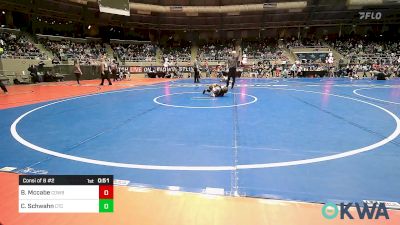 49 lbs Consi Of 8 #2 - Brooks Mccabe, Cowboy Wrestling Club vs Christian Schwahn, Chandler Takedown Club