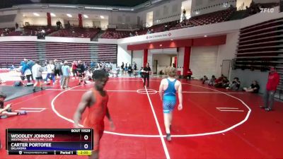 150 lbs Cons. Semi - Carter Portofee, Oklahoma vs Woodley Johnson, Westmoore Wrestling Club