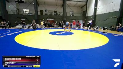 285 lbs Semifinal - Gabe Rodriguez, CA vs Kade West, WA