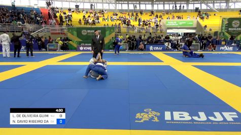 LEONARDO DE OLIVEIRA GUIMARÃES vs NICOLAS DAVID RIBEIRO DA SILVA 2024 Brasileiro Jiu-Jitsu IBJJF