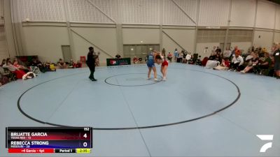 152 lbs Round 3 (6 Team) - Brijatte Garcia, Texas Red vs Rebecca Strong, Missouri