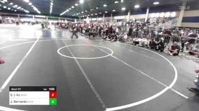 126 lbs Round Of 32 - Shevy Landis-ku, Broncos WC vs Justin Bernardo, SoCal Grappling Club