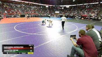 Girls 165 lbs Cons. Semi - Samantha Meyer, Chilton/Hilbert Girls vs Alexandra Hofrichter, Antigo Girls