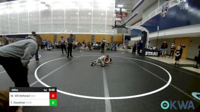 49 lbs Quarterfinal - Weston Whitehead, Oklahoma Wrestling Academy vs Tennesselynn Goodner, Standfast