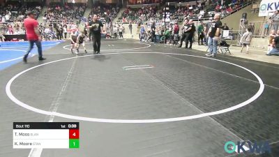 52 lbs Consi Of 8 #1 - Tucker Moss, Blanchard Wrestling Club vs Kayson Moore, Standfast