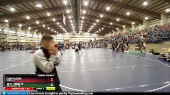 92 lbs Champ Round 1 (16 Team) - Cash Long, Stout vs Jett Abbott, Utah Black