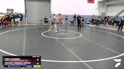 152 lbs Round 1 - Cody Coonrod, Soldotna Whalers Wrestling Club vs Michael Marquez-Hopson, Arctic Warriors Wrestling Club