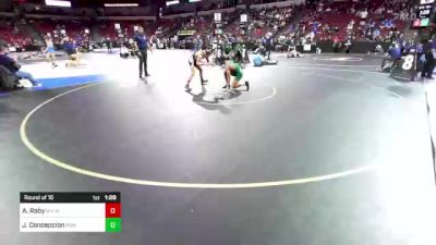 132 lbs Round Of 16 - Alias Raby, West Valley (NS) vs Jalen Concepcion, Poway (SD)