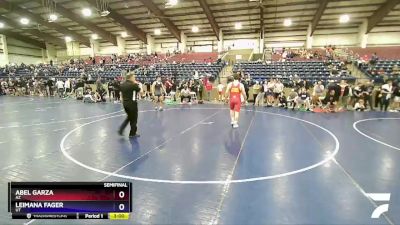 220 lbs Semifinal - Abel Garza, AZ vs Leimana Fager, UT