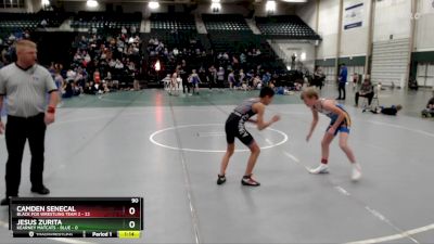 90 lbs Cross Bracket (8 Team) - Jesus Zurita, Kearney Matcats - Blue vs Camden Senecal, Black Fox Wrestling Team 2