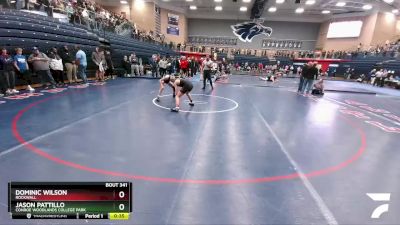 120 lbs Cons. Semi - Dominic Wilson, Rockwall vs Jason Pattillo, Conroe Woodlands College Park