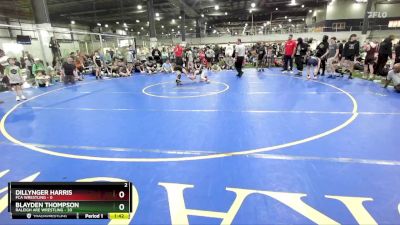 70 lbs Finals (2 Team) - Blayden Thompson, RALEIGH ARE WRESTLING vs Dillynger Harris, FCA WRESTLING