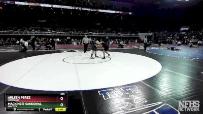 235 lbs Quarterfinal - Arleen Perez, Woodland vs Mackinzie Sandoval, Manteca