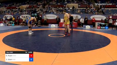 125 kg Consolation - Garrett Ryan, Sunkist Kids Wrestling Club vs Zach Elam, Missouri RTC