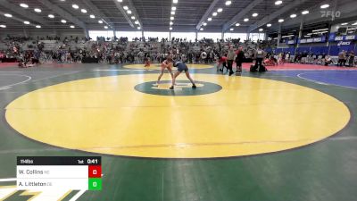 114 lbs Consi Of 32 #2 - Waylan Collins, NC vs Autumn Littleton, DE