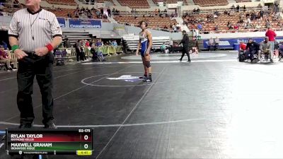 D2-175 lbs Quarterfinal - Maxwell Graham, Ironwood Ridge vs Rylan Taylor, Raymond Kellis