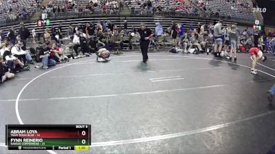 95 lbs Finals (8 Team) - Fynn Reinerio, Kansas Copperhead vs Abram Loya, Team Texas Blue