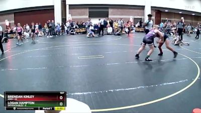 107 lbs Round 3 (6 Team) - Brendan Kinley, Ares vs Logan Hampton, Untouchables