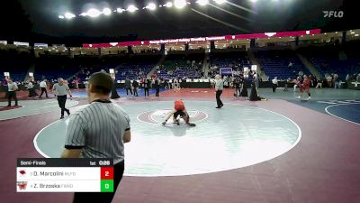 113 lbs Semifinal - Derek Marcolini, Milford vs Zach Brzoska, Fairfield Warde